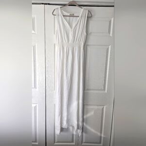 Terzo Millennio linen beach coverup